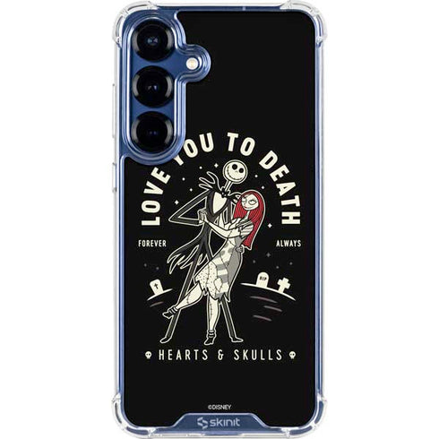 Disney The Nightmare Before Christmas Love You To Death Galaxy S25 Clear Case